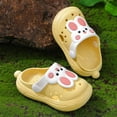 thumbnail image 6 of Hessimy Girls Boys Slip On Slide Sandals Comfort Non-Slip Thick Sole Slippers Summer Shower Shoes Pool Beach Water Shoes House slippers kids slippers(Yellow,8), 6 of 7