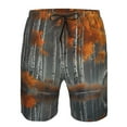 thumbnail image 3 of Logiee White Horse Autumn Birch Print Mens Swim Trunks Quick Dry Board Shorts,Breathable Hawaii Beach Shorts Swimwear Bathing Suits-XX-Large, 3 of 6