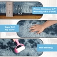 thumbnail image 4 of ZENELESS 4x6ft Fluffy Rugs,Super Soft Indoor Modern Carpets,Anti-skid Fuzzy Area Rug for Teens Dorm Nursery Bedroom Home Decor Tie-dye Blue&Gray, 4 of 9