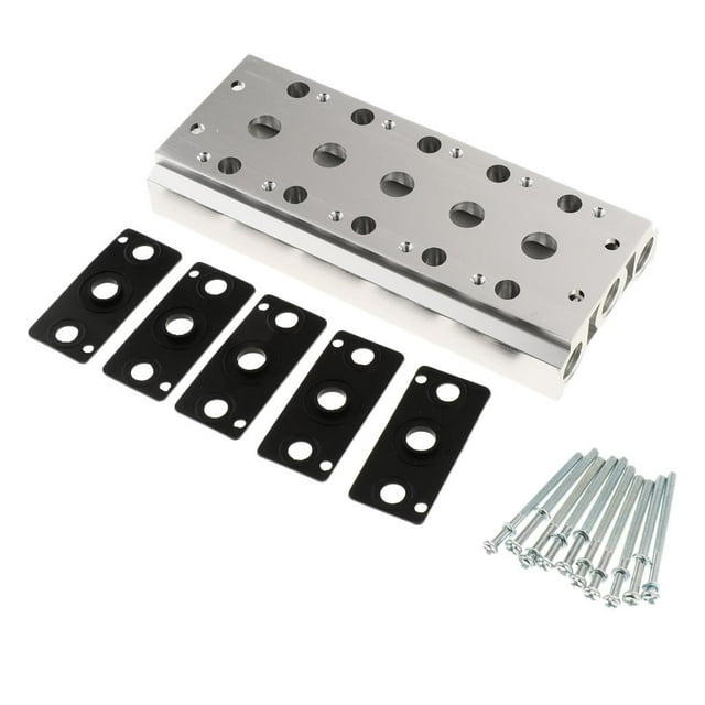 3-station distribution block Pneumatic solenoid valve base board 5F