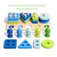 thumbnail image 3 of Jouet de Pêche en Forme de Géométrie en Bois Casse-Tête Éducatif Précoce Tri des Formes Jouet de Pêche pour Enfants, 3 of 8