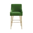 thumbnail image 2 of TOV Furniture Beatrix Green Velvet Bar Stool - Gold Legs, 2 of 6
