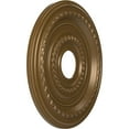 thumbnail image 2 of Ekena Millwork 16"OD x 3 1/2"ID x 1"P Cole Thermoformed PVC Ceiling Medallion (Fits Canopies up to 4 1/2"), Metallic Champagne Bronze, 2 of 10