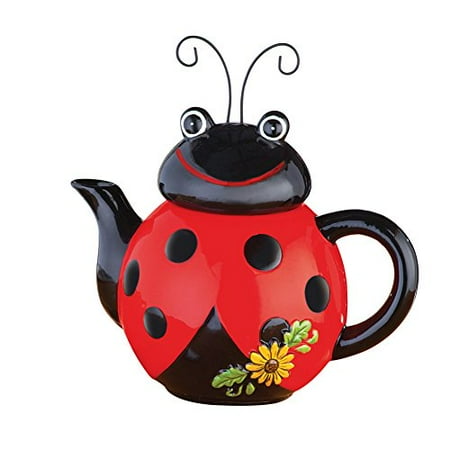 ladybug ceramic figurine