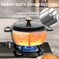 thumbnail image 6 of Matladin 5 Quart Enameled Cast Iron Dutch Oven with Lid, Dual Handles, Oven Safe up to 500°F or on Stovetop, Compatible for Braising, Stews, Roasting, 6 of 7