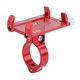 thumbnail image 1 of Soporte para teléfono con clip para manillar de bicicleta ajustable de aleación de aluminio, soporte para teléfono inteligente para bicicleta, color rojo, 1 of 15