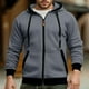 thumbnail image 1 of MHFRRA Sudadera con Capucha y Bolsillos para Hombre, Ligera, Informal, Cómoda, Estilo Urbano, Deportiva, con Capucha Gris, 1 of 4