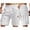 #White, variant on DPTALR Men's Solid Color Fashion Outdoor Multi-pocket Drawstring Loose Cargo Shorts,Army Green,Big and Tall Men L