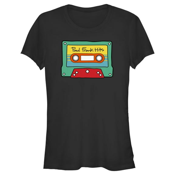 Junior's Paul Frank Cassette Tape Hits  Graphic Tee Black Small