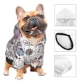 thumbnail image 4 of Uemuo Vintage Butterflies for Winter Dog Hoodie Sweatshirts with Pockets Warm Dog Clothes for Small Dogs Chihuahua-XX-Large, 4 of 8