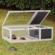 thumbnail image 2 of Wangone Wooden Tortoise Habitat Indoor Outdoor Enclosure with Transparent Panels & Removable Tray – Large Tortoise House for Small Pets, Backyard or Home Use, 2 of 7