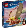 thumbnail image 3 of LEGO Disney Moana's Adventure Canoe Building Toy Set - Pretend Play Toy Boat for Kids, Girls & Boys, Ages 6+ - Disney Gift Idea for Fans of Moana - 43270, 3 of 9
