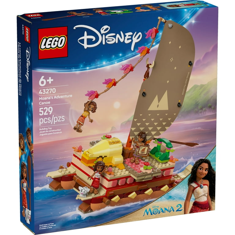 LEGO, Disney Moana's Adventure Canoe, 43270, 529 Pieces - Walmart.com