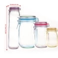 thumbnail image 4 of ziyahi 5pcs/set Transparent Vacuum-sealed Bag For Kitchen Storage Easily What Easy To Kitchen Storage Bags 20pcs, 4 of 6