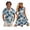 Blue Palm Leaf, variant on Matching Outfits for Couples Polynesian Flower Casual Beach Vacation Party Shirt Lightweight Mens Shirts Casual Breathable Suitable for Everyday Casual Wear