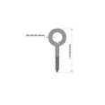 thumbnail image 3 of Hyper Tough 5/16 inch x 4 inch New Lag Screw Eye, Zinc Plated, 0.15lb, 3 of 9