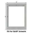 thumbnail image 2 of Light Grey Suede Picture Frame Mat for 18x24 Frames - Fits 15x19 Photos - 25 Mats, 2 of 7