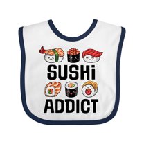 Inktastic Sushi Addict Funny Sushi Boys or Girls Baby Bib