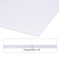 thumbnail image 3 of Unique Bargains Feuille de Panneau en Mousse PVC, 3 mm x 300 mm x 600 mm, Blanc, Double Face, 2 Pcs, 3 of 3