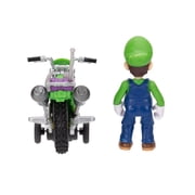 The Super Mario Galaxy Movie – 2.5 inch Action Figure with Pull Back Motorcycle – Luigi