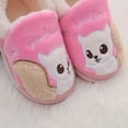 thumbnail image 7 of Otqutp Unisex Children Winter Slippers Girl Cotton Slippers Cute Squirrel Cute Warm Indoor Non Slip Cotton Slippers House Shoes Bedroom Slipper(Pink,2-2.5 Years), 7 of 7