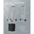 thumbnail image 4 of Foldable Shopping Cart, Heavy Duty Grocery Cart, Utility Cart, 360° Swivelford Fabric Bag Removable Basket, 4 of 6