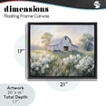 thumbnail image 4 of Stupell Industries Transitional Secluded Barn Landscape Black Floating Frame Canvas Art, 21 x 17, by Kim Allen, 4 of 8