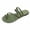 A-Green, variant on Women Sewn On Flat Toe Ring Sandals Multi Directional Straps Cushioned Sole Spring Summer Breathable Beach Casual Shoes,A-Green