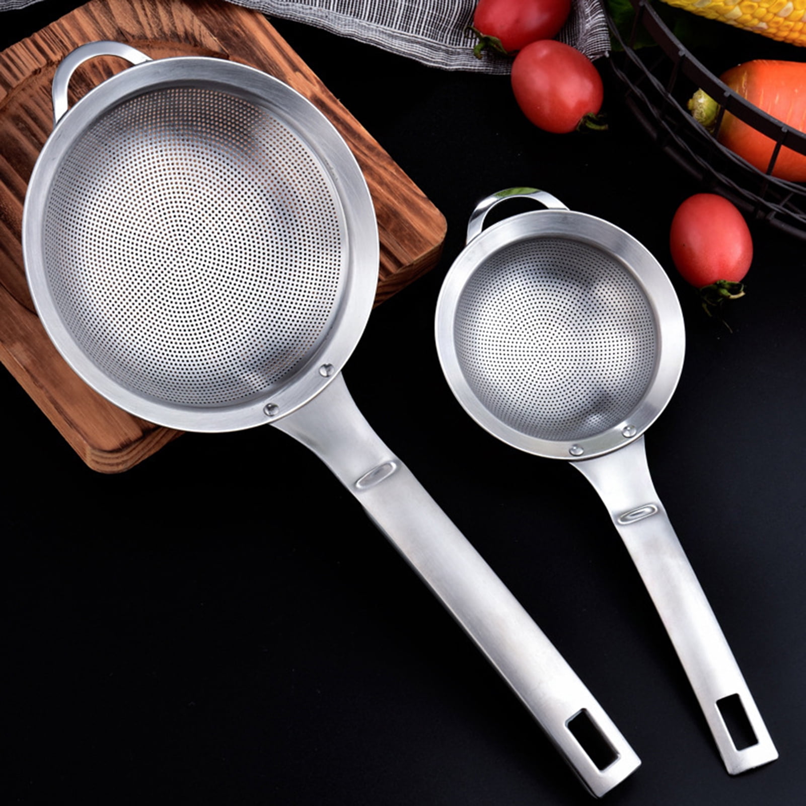 Dream Lifestyle Stainless Steel Fine Mesh Strainers, 5 Sizes Strainer ...