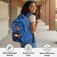 thumbnail image 5 of Jeiento Kids School Backpack for Boys Girls Ages 6-14 Large Capacity Soccer Player Print 17 Inch Laptop Backpack for Elementary School, Travel and Hiking Casual Daypack, 5 of 7