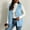 Light Blue women plus size sleeveless vest a1, variant on SSZMDLB Women Fall Winter Sleeveless Button Down Hooded Vest Plus Size Open Front Casual Solid Basic Layering Tops, Light Blue XL
