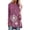 Pink, variant on Plus Size Women Long Sleeve Tunic Top Ladies Dandelion Floral Print Pullover Tee Shirts Casual Blouse T Shirt Tops