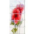 thumbnail image 2 of Design Art - Watercolor Painting Red Hibiscus Flower, 2 of 3