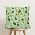 thumbnail image 3 of Avocado Throw Pillow Covers Home Decor 18x18 Inch, Avocado Decorative Pillowcase Cushion Cover for Bed Sofa Couch, 2 Sets, 3 of 6