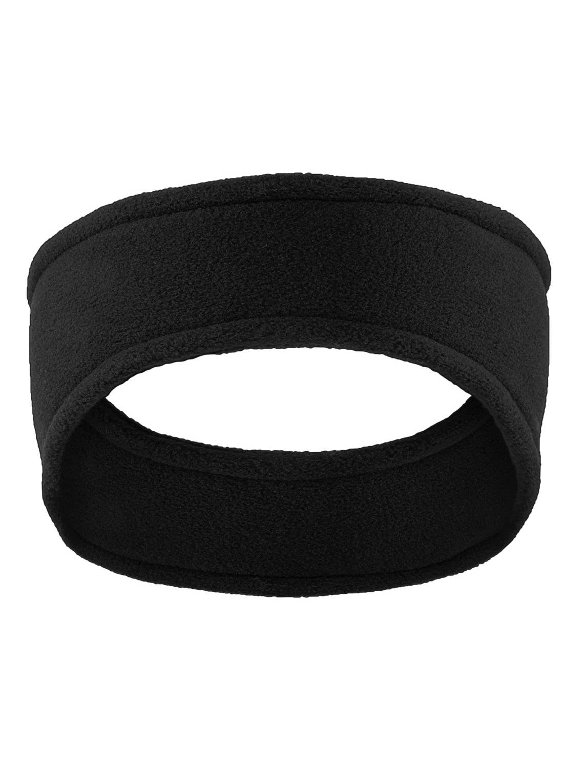 Mens/Womens Soft Stretch Fleece Headband Ear Warmer, Black