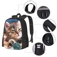 thumbnail image 2 of Fuzoiu Playful Cat Print Large Capacity Backpack,Travel Backpack,Laptop Bag,College School Rucksack Bag,for School, Travel & Outdoor Activities, 2 of 6