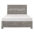 thumbnail image 2 of Adia Modern Queen Bed, Panel Headboard and Footboard, Textured Gray Veneer, 2 of 5