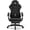 Black, variant on Dowinx Fabric Gaming Chair with Massage Lumbar Support, High Back Ergonomic Computer Chair with Footrest for Adult, Black