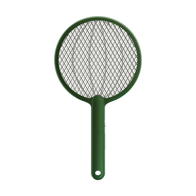 Qualitell Tapette Électrique Anti-Moustiques Machine Électrique Anti-Moustiques à Trois Couches Filet de Sécurité/double Interrupteur de Sécurité Protection Suspendue Rangement Portable pour Maison/extérieur/voiture