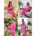 thumbnail image 2 of EKOUAER Womens Robes Lightweight Soft Knit Bathrobe Full Length Sleepwear with Pockets Ladies Loungewear, 2 of 6