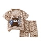 thumbnail image 1 of Odeerbi 2-10 Años Conjunto de Verano Para Niños Camisetas de Manga Corta de Algodón Con Estampado de Oso Pantalones Cortos Conjunto de Dos Piezas, 1 of 3