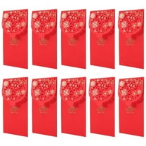 10PCS Chinese New Year Red Envelopes Lucky Money Envelopes Spring Festival Red Packet for New Year Wedding (7X3.4 Inch)