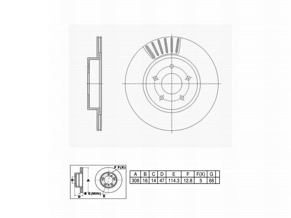 Winstop Brake Rotor, Rear WS252917, Infiniti QX50 2023-2019