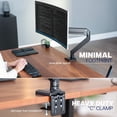 thumbnail image 2 of VIVO Aluminum Single Pneumatic Monitor Desk Mount, Fits Ultrawides up to 49", 2 of 8