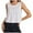 A-White, variant on Cropped Workout Tank Tops for Women Sleeveless Gym Sports Yoga Shirts Loose Fit Solid Color Round Neck Crop Going Out Top A-Pink