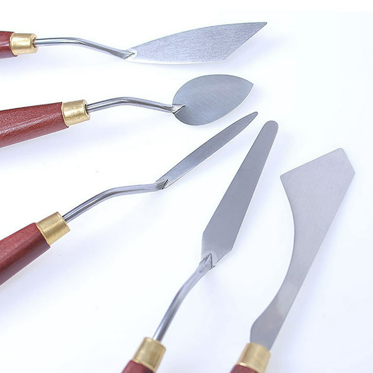 7 Pcs Stainless Palette Knife Scraper Spatula Set For Artist Oil