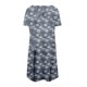 thumbnail image 5 of Puntoco Vestido De Manga Corta Con Cuello Redondo Estampado A La Moda Para Mujer Con Bolsillos Vestido De Cuello Redondo De Manga Corta Azul Xxxl,Regalos Para Mujer Joven, 5 of 5