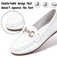 thumbnail image 4 of CHICVOMEY Penny Loafers for Women Flats Business Casual Loafers Comfortable Lightweight Work Dressy Loafers Slip On Flats with Memory Foam Insole, 4 of 10