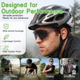 thumbnail image 3 of Fountwell Photochromic Cycling Sunglasses Mens Womens Square Sport Riding Glasses with Hard Case, 3 of 8