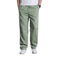 thumbnail image 5 of Men's Sweatpants with Pockets Big and Tall Expandable Waist Full Length Casual Pants, 5 of 6